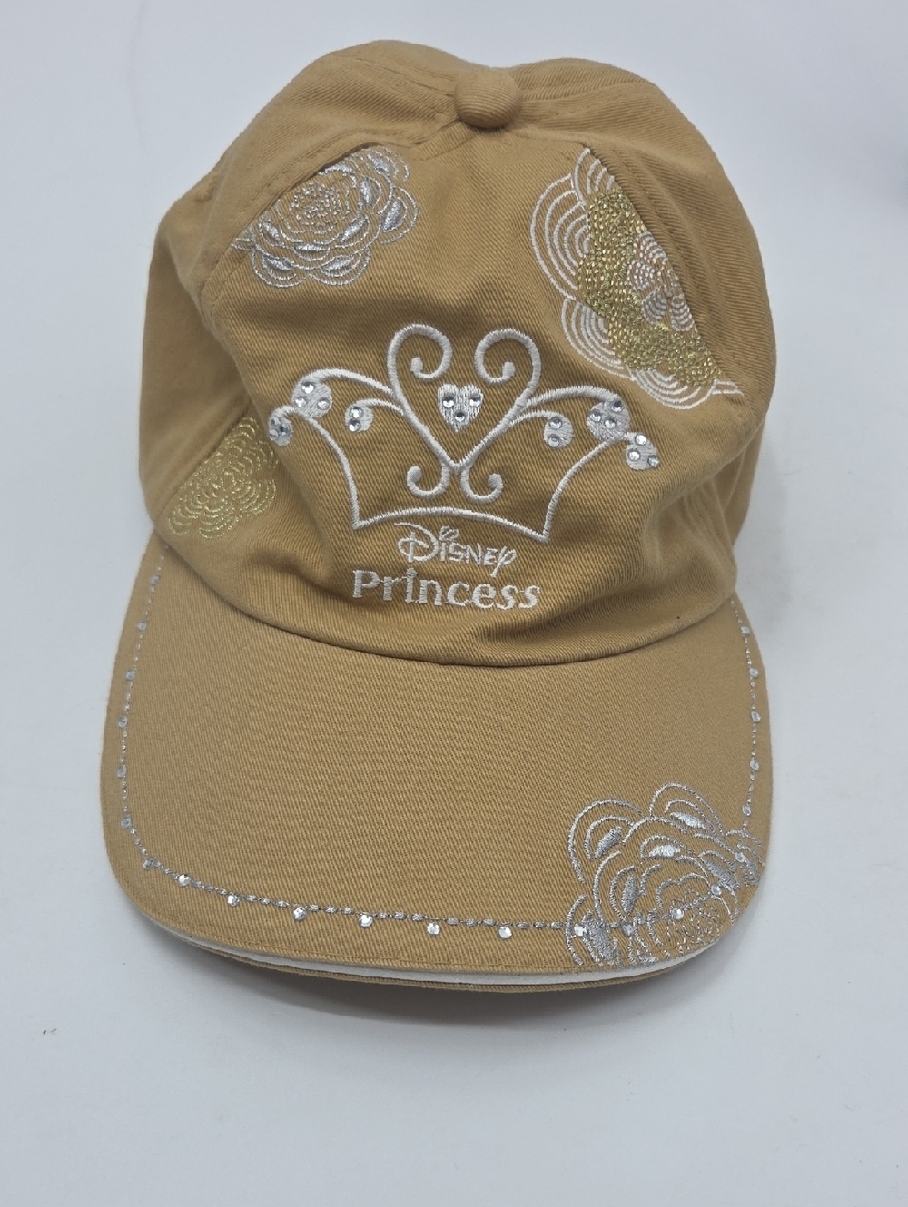 Disney Princess Gold-Tan Embroidered Tiara Cap